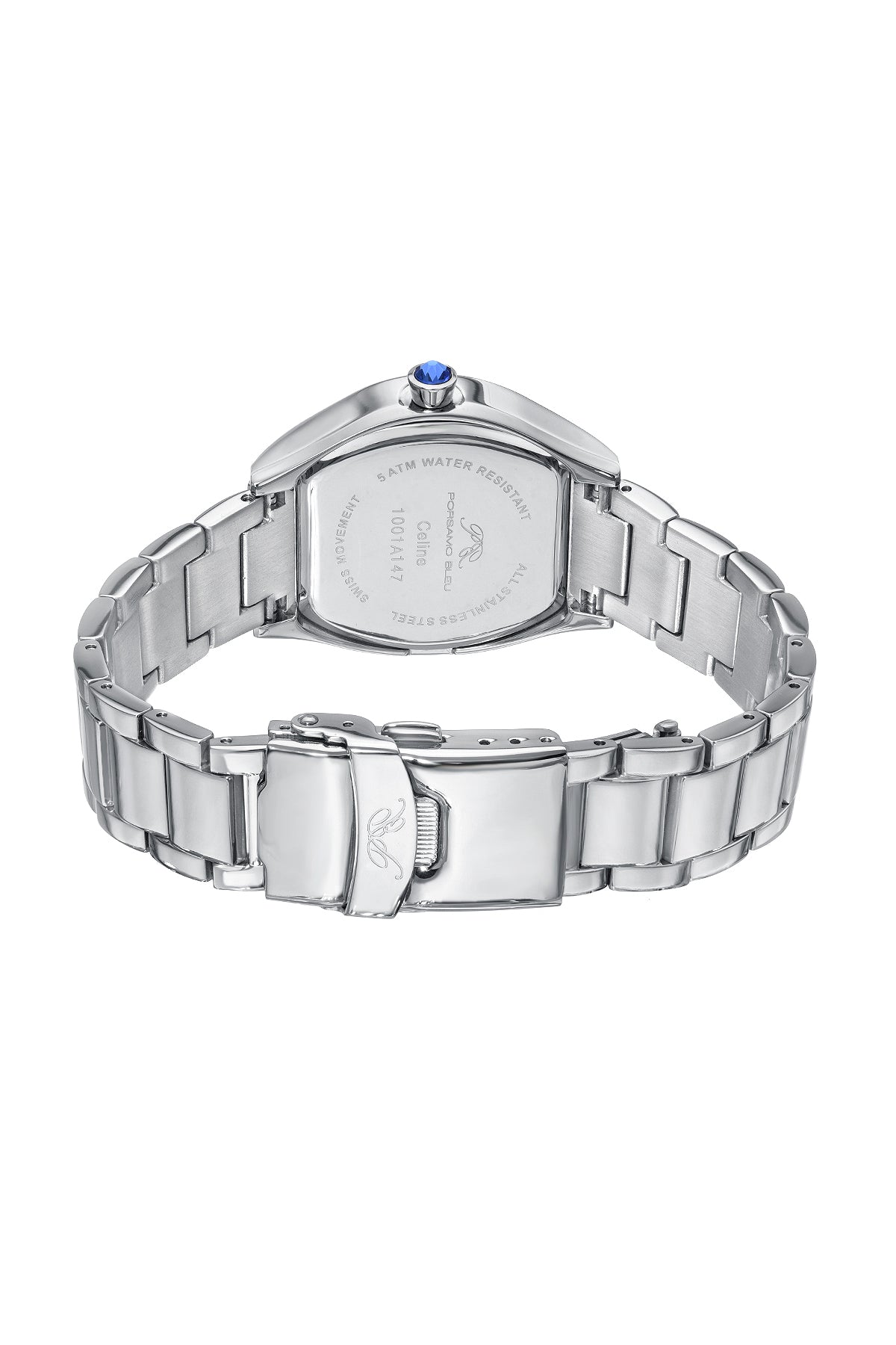 Celine Stainless Steel Silver Women's Tonneau Watch 1001ACES
