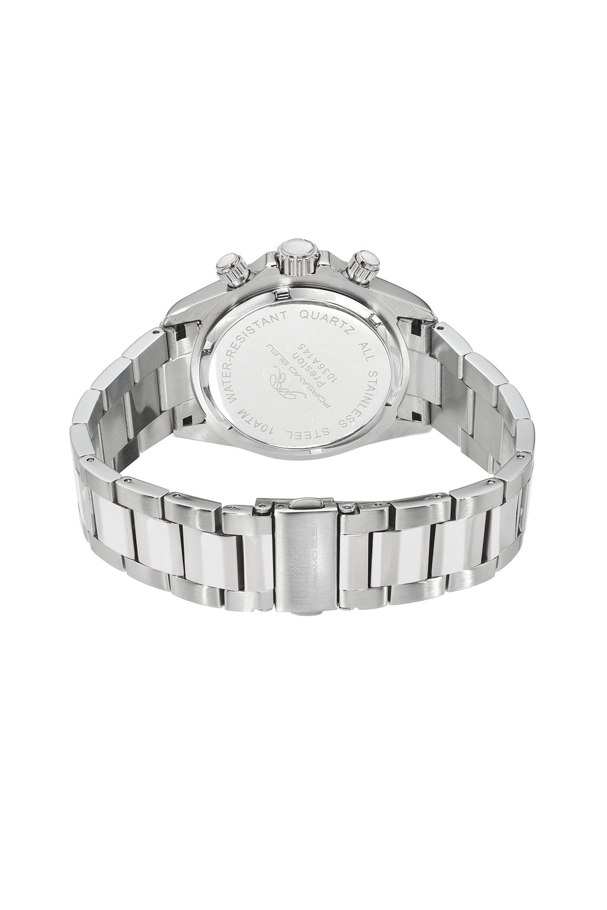 Preston Stainless Steel Silver Tone and Ice Blue Men's Multi Function Watch 1036APRS