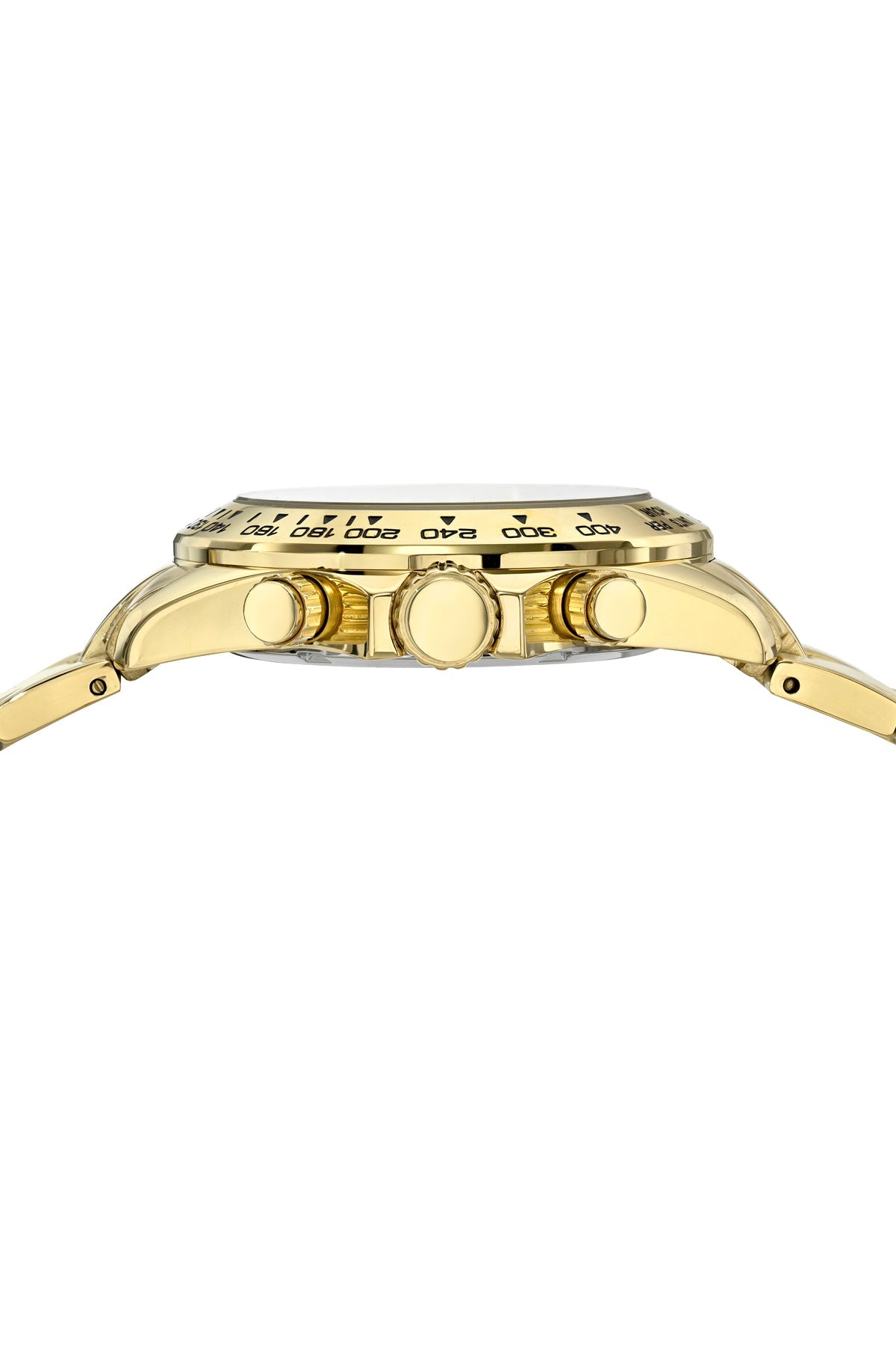 Preston Stainless Steel Gold Tone and Ice Blue Men's Multi Function Watch 1036BPRS