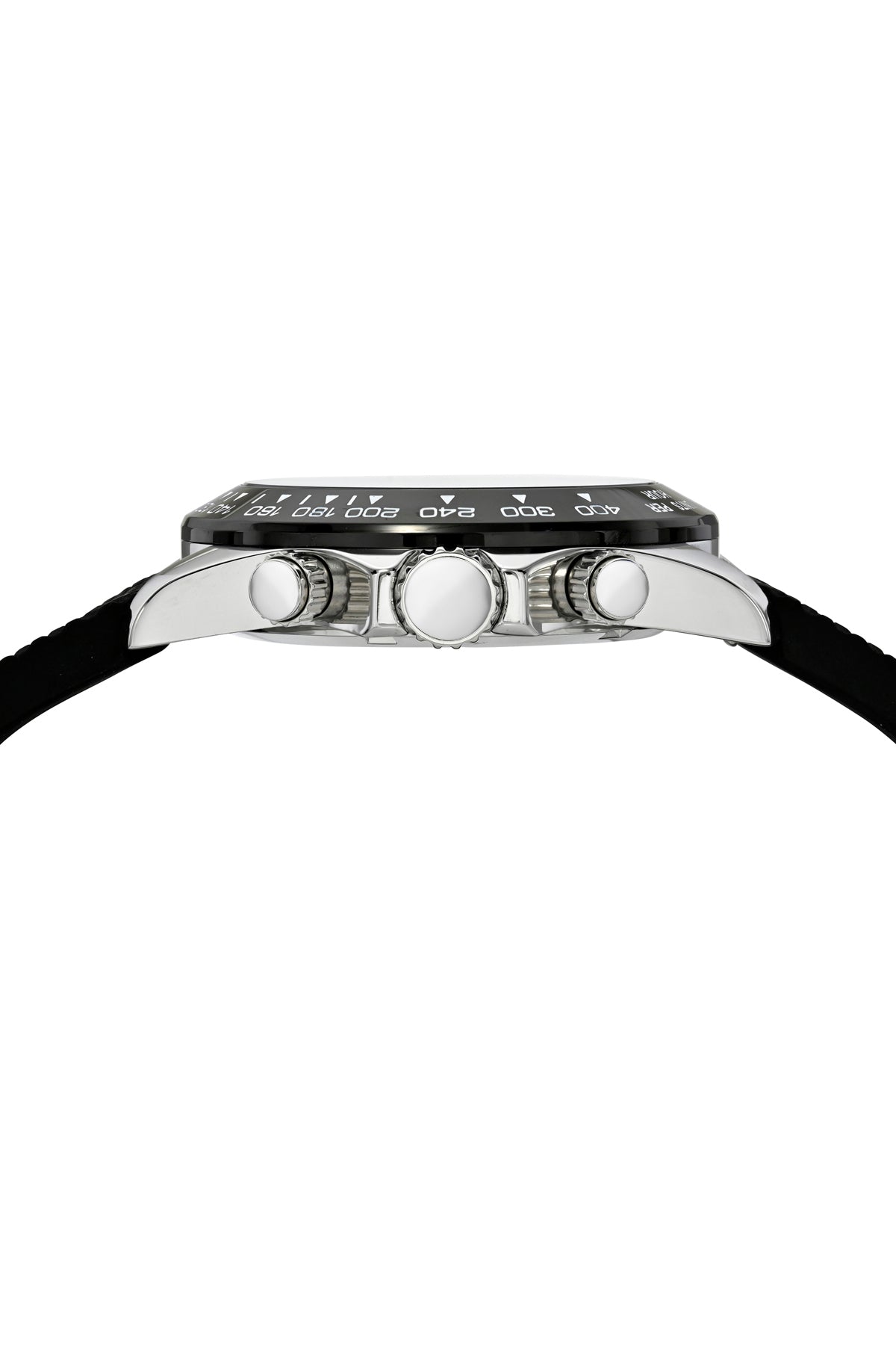 Preston Silicone Gold Tone & Black Men's Multifunction Watch 1037BPRR