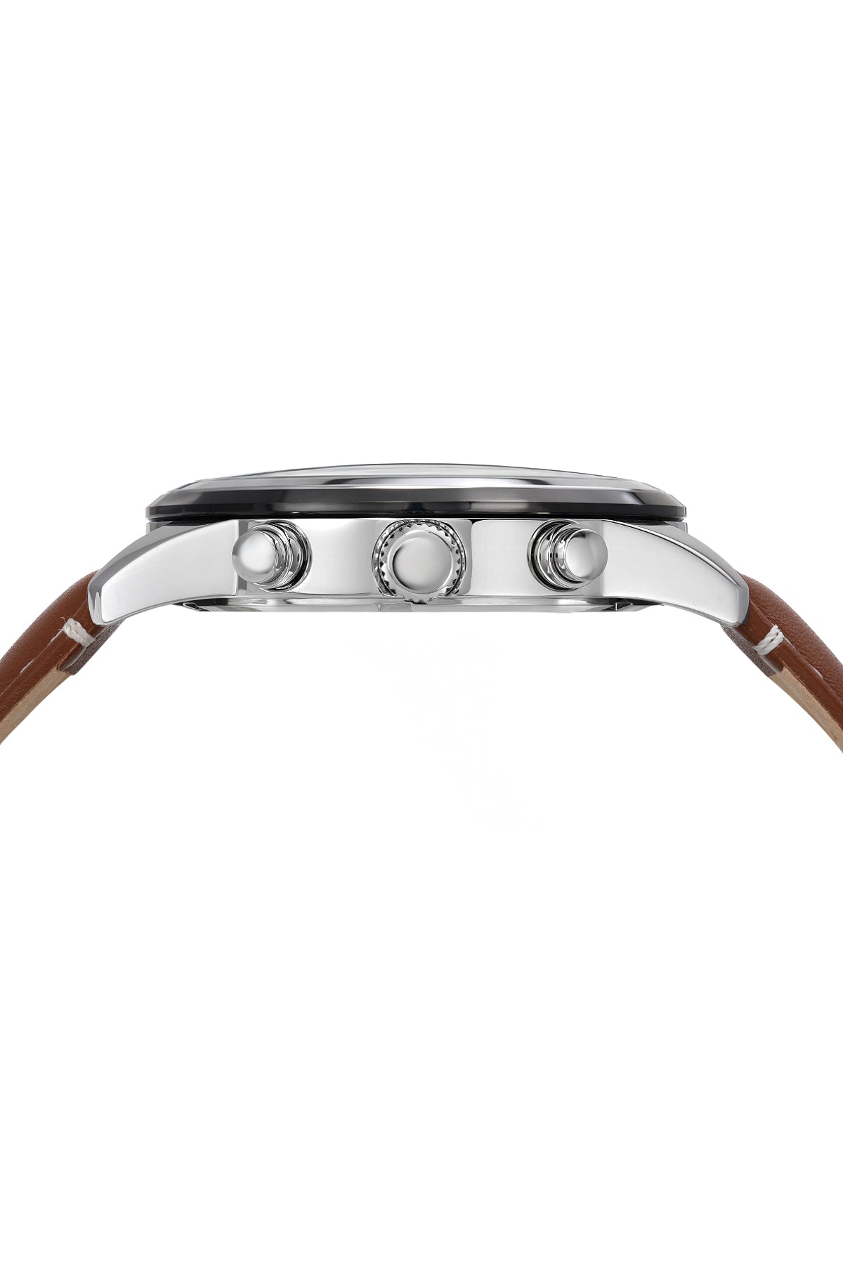 Arthur Genuine Leather Silver & Brown Men's Chronograph Watch 1091FARL