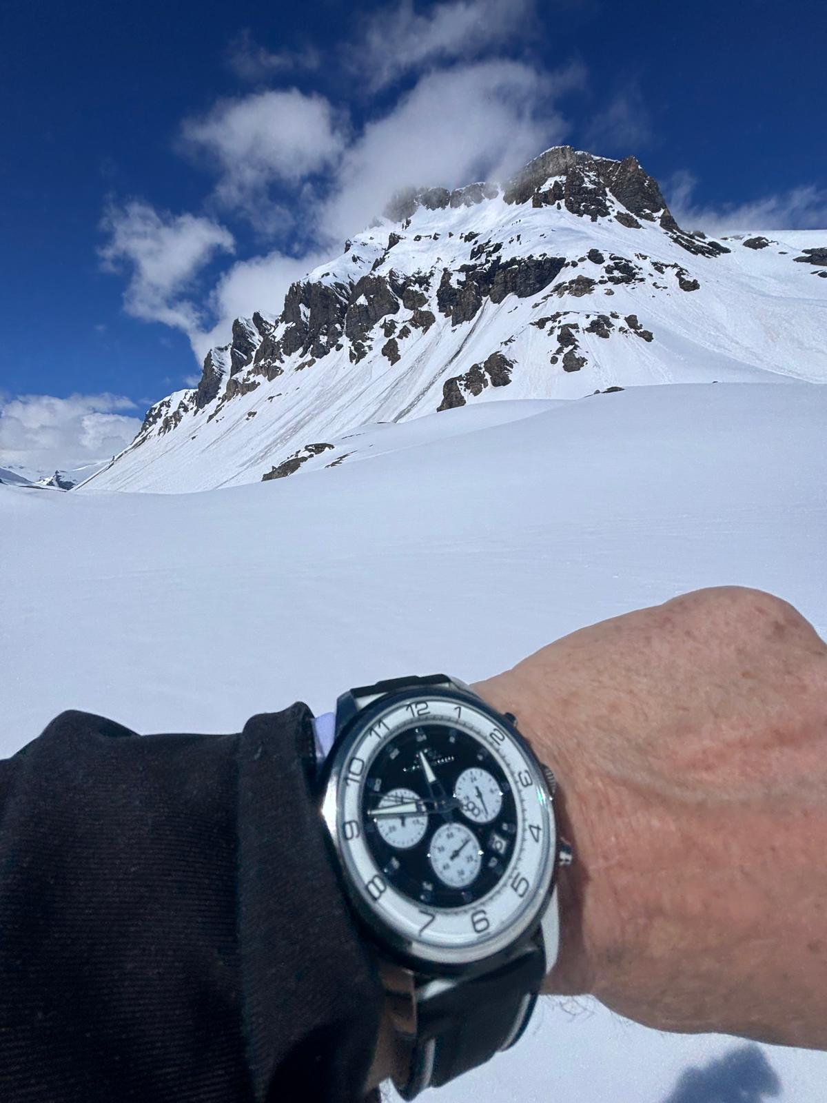 Arthur Silicone Silver Black & White Men's Chronograph Watch 1092BARR