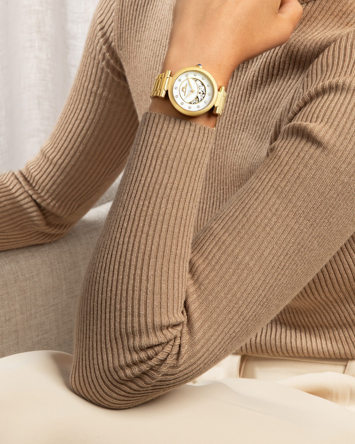 Colette Stainless Steel Gold Women's Automatic Watch 1103BCOS