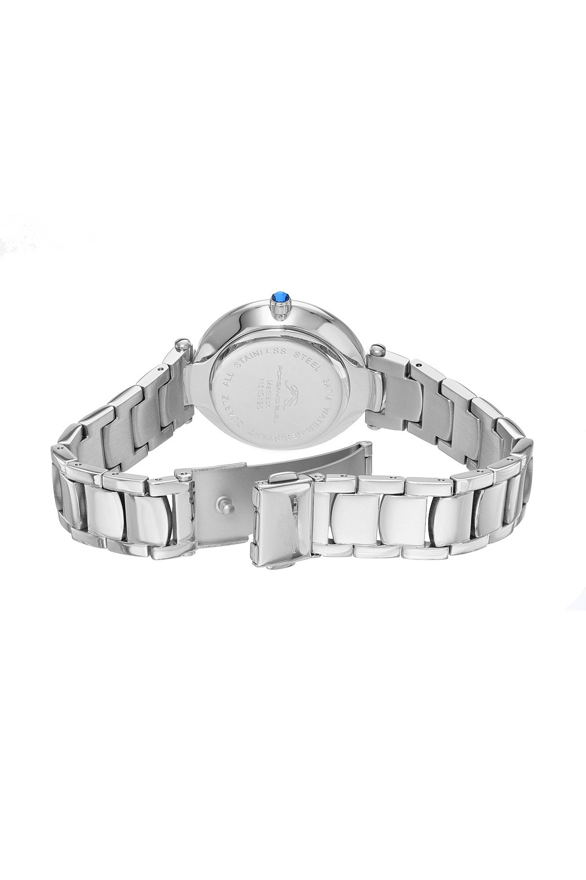 Madison Stainless Steel Silver Women's Guilloche Dial Watch 1151DMAS