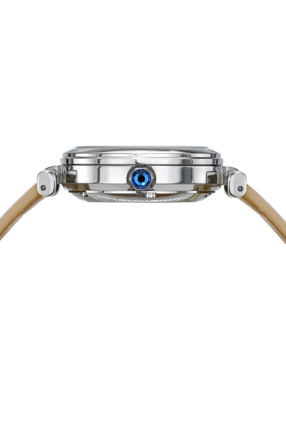 Laura Women's Topaz Gemstone Automatic Beige & Silver Watch 1212ALAL