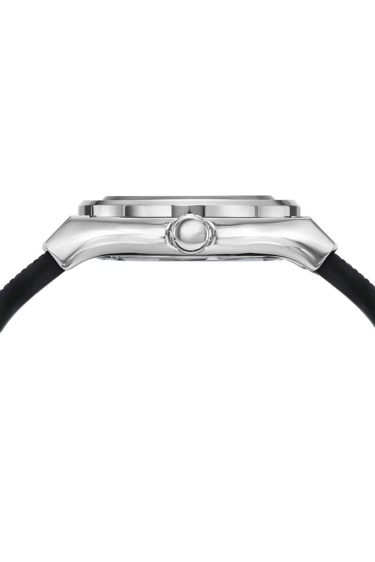 Cruz Men's Silicone Automatic Black & Silver Watch 1221ACRR