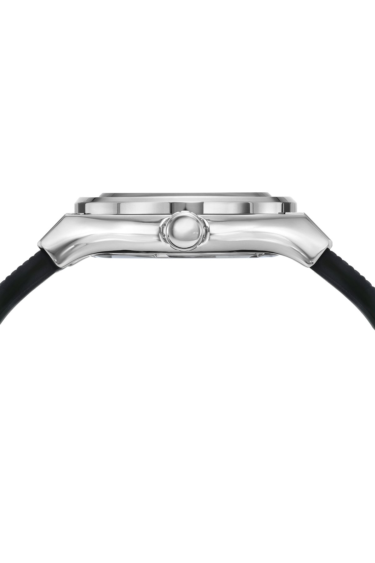 Cruz Men's Silicone Automatic Black & Silver Watch 1221BCRR