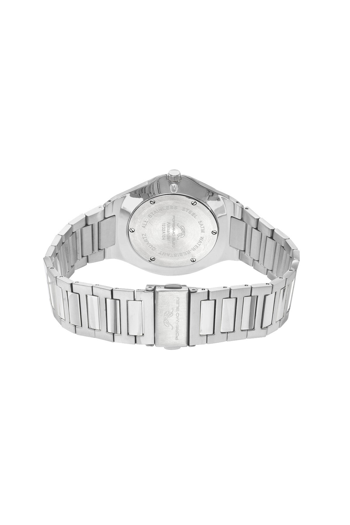 Alexander Stainless Steel Silver Tone and Blue Men's Watch 1232AALS