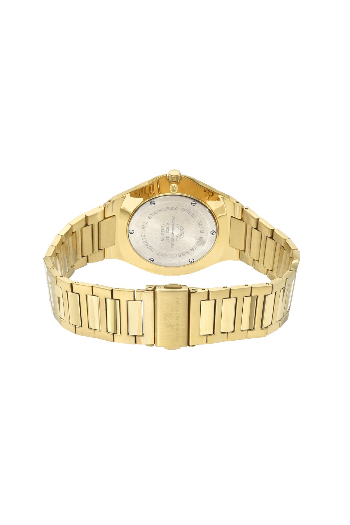 Alexander Stainless Steel Gold Tone and Blue Men's Watch 1232BALS