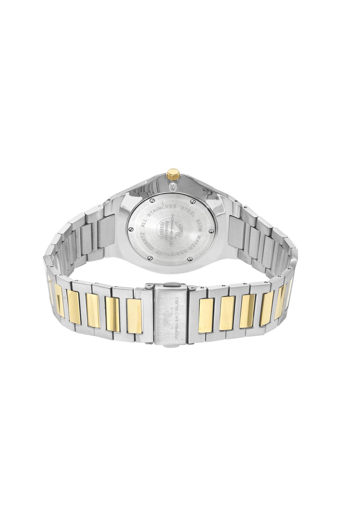 Alexander Stainless Steel Two Tone and Blue Men's Watch 1232CALS