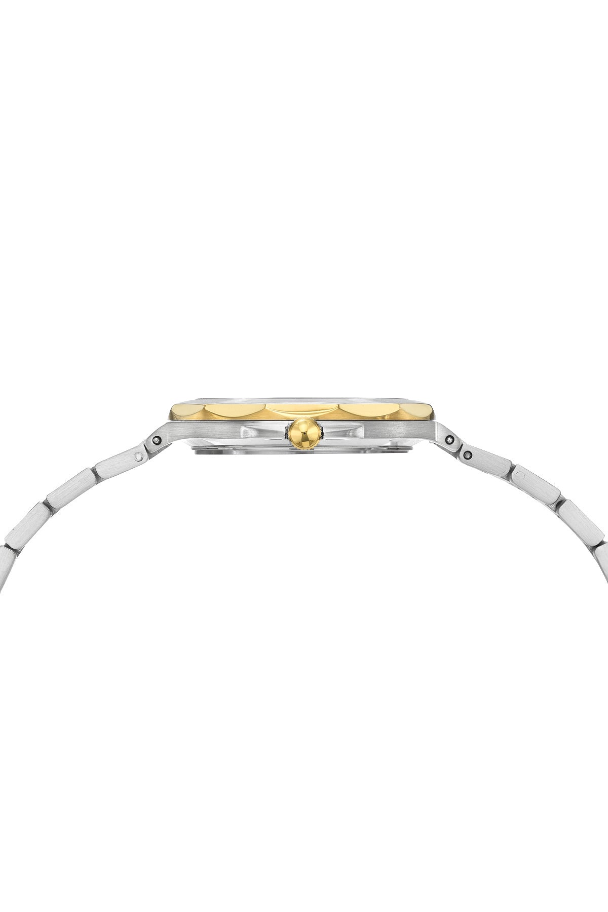 Victoria Stainless Steel Two Tone and White Women's Crystal Watch 1242CVIS