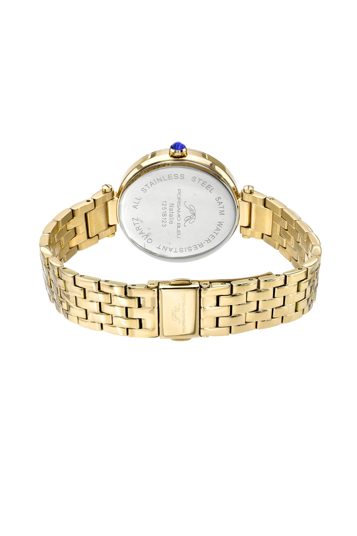 Natalie Stainless Steel Gold Tone Women's Watch 1251BNAS