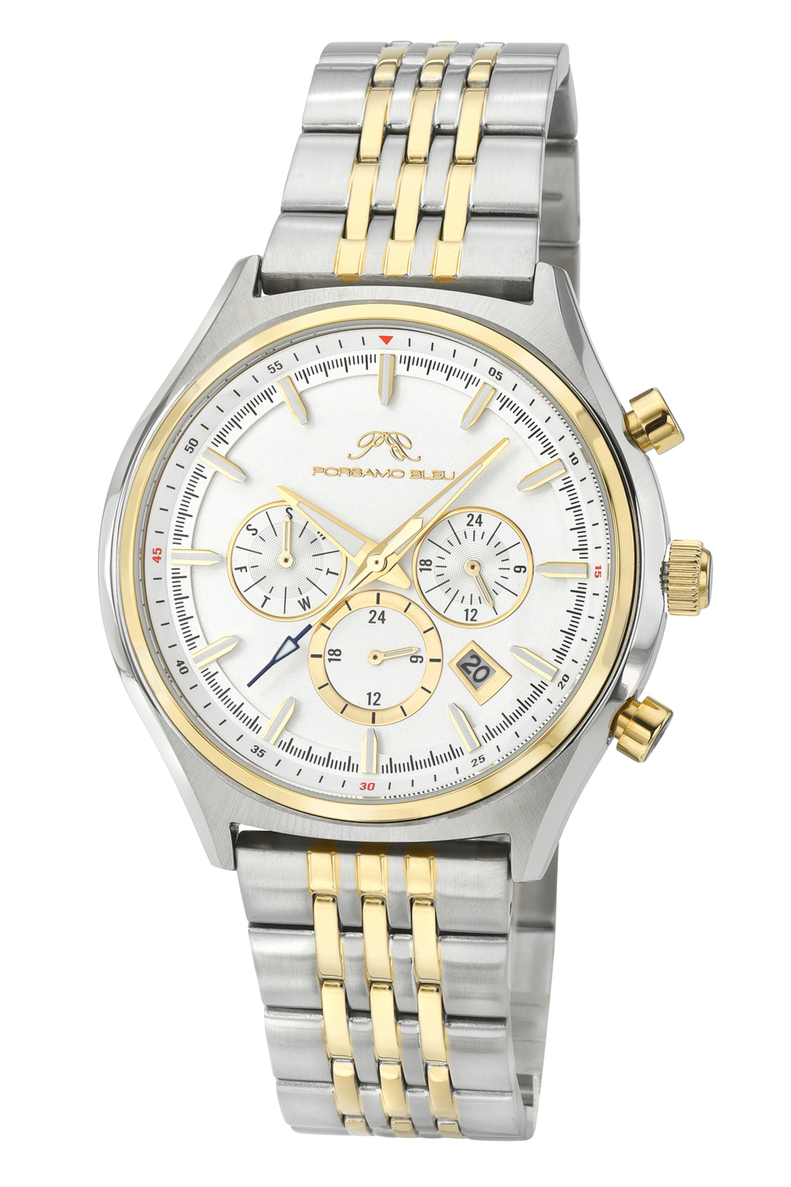 Charlie Stainless Steel Two Tone and Green Men's Watch 1261DCHS