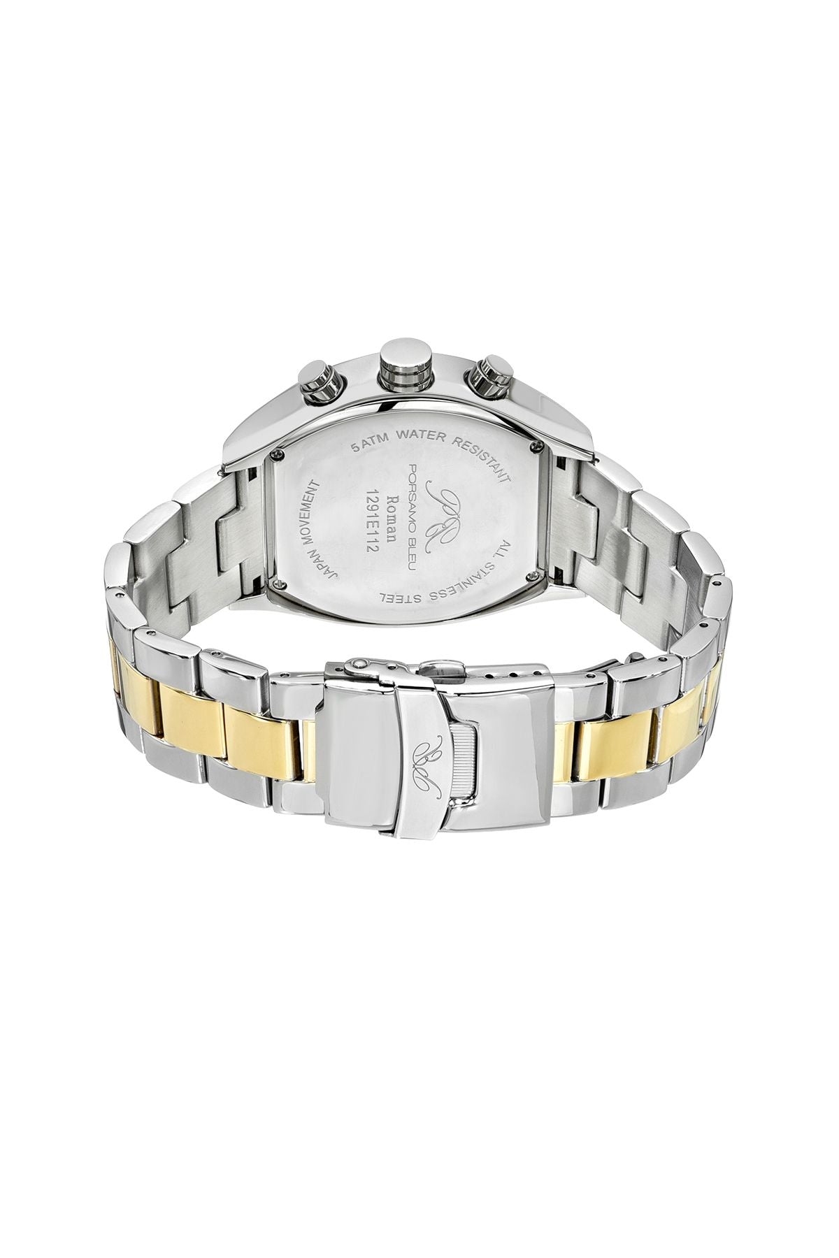 Roman Stainless Steel Two Tone & Blue Men's Watch 1291EROS