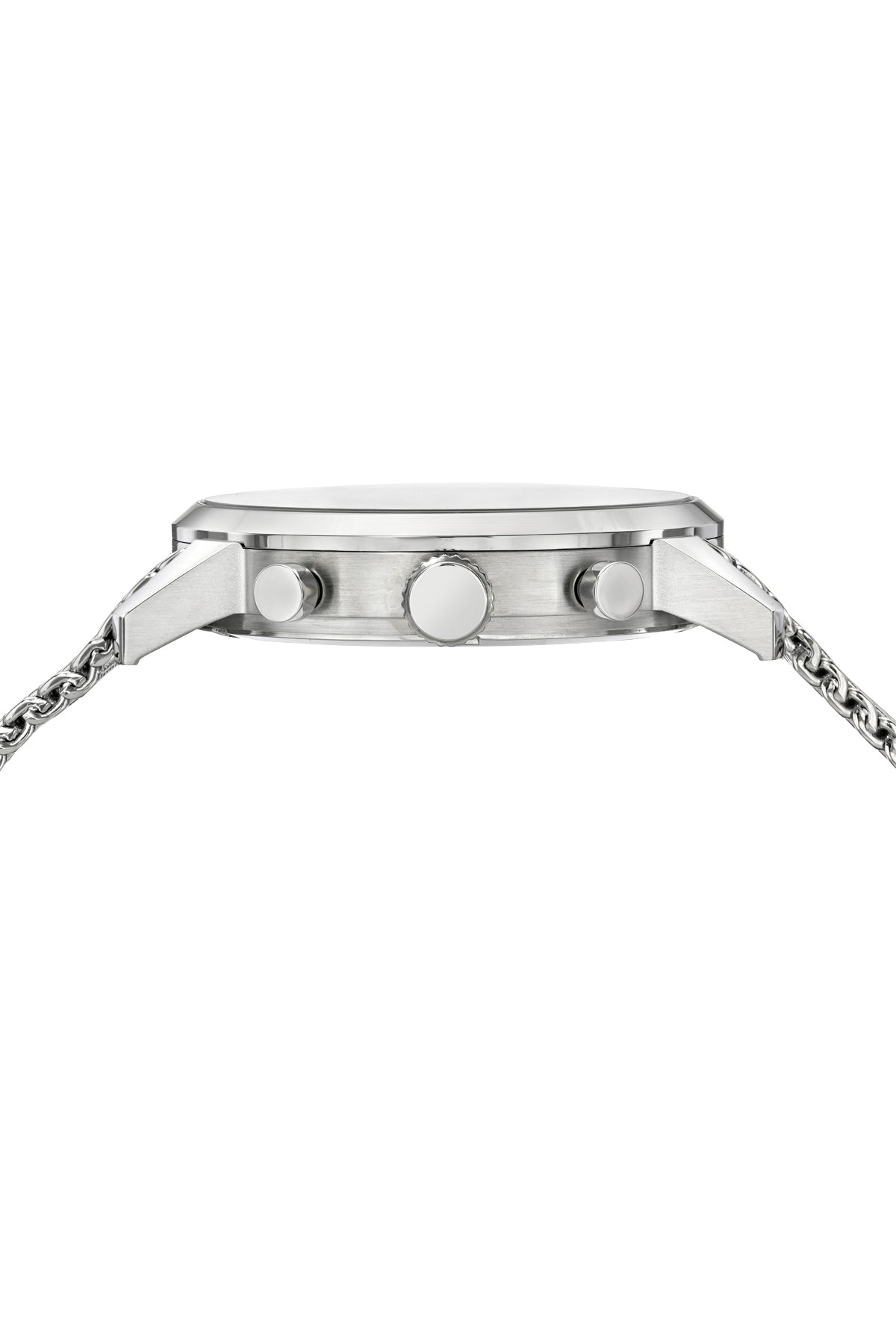 Simon Stainless Steel Silver Tone and White Men's Chronograph Watch 1321ASIS