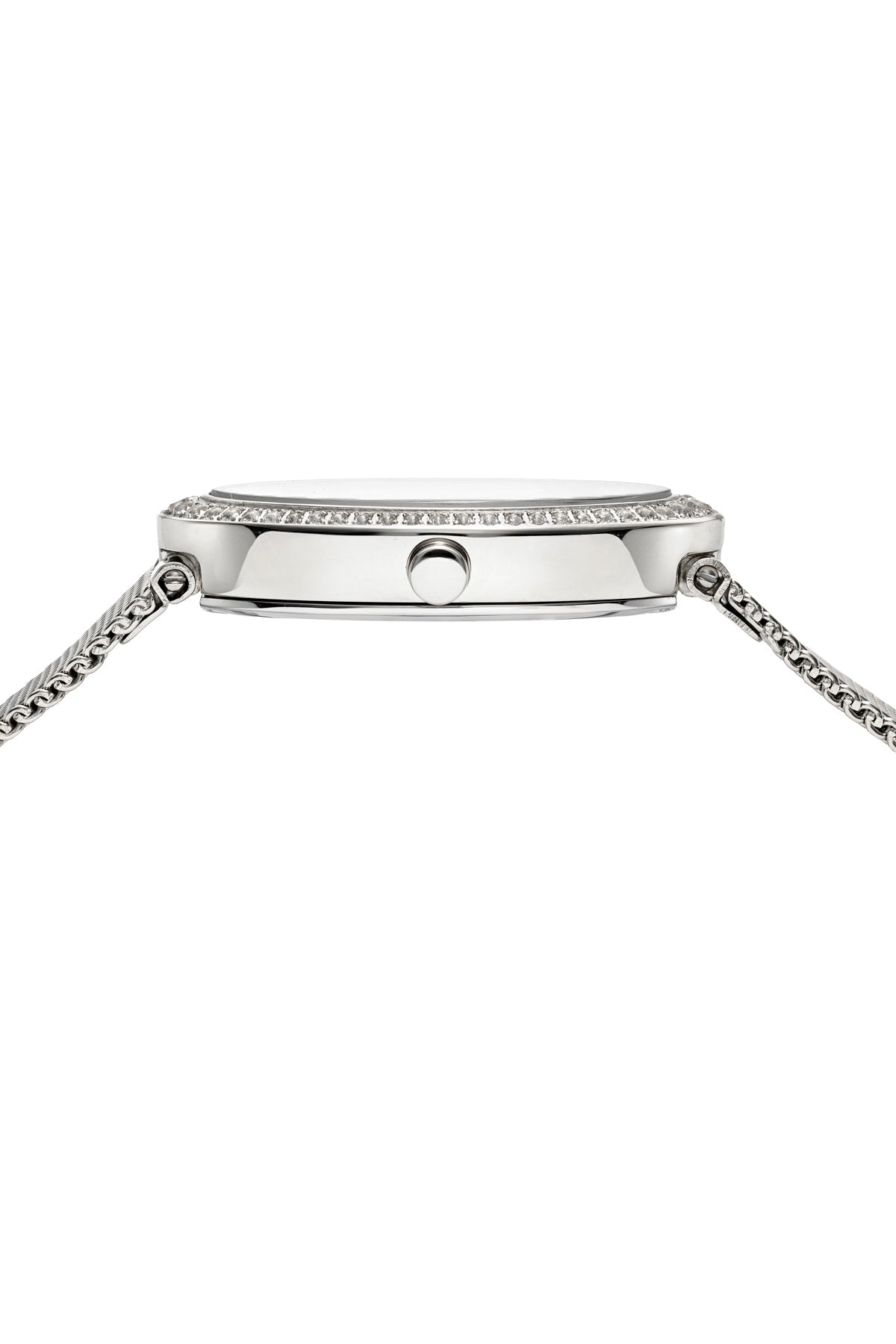 Eloise Oval Topaz Stainless Steel Silver Tone Women's Watch 1352AELS