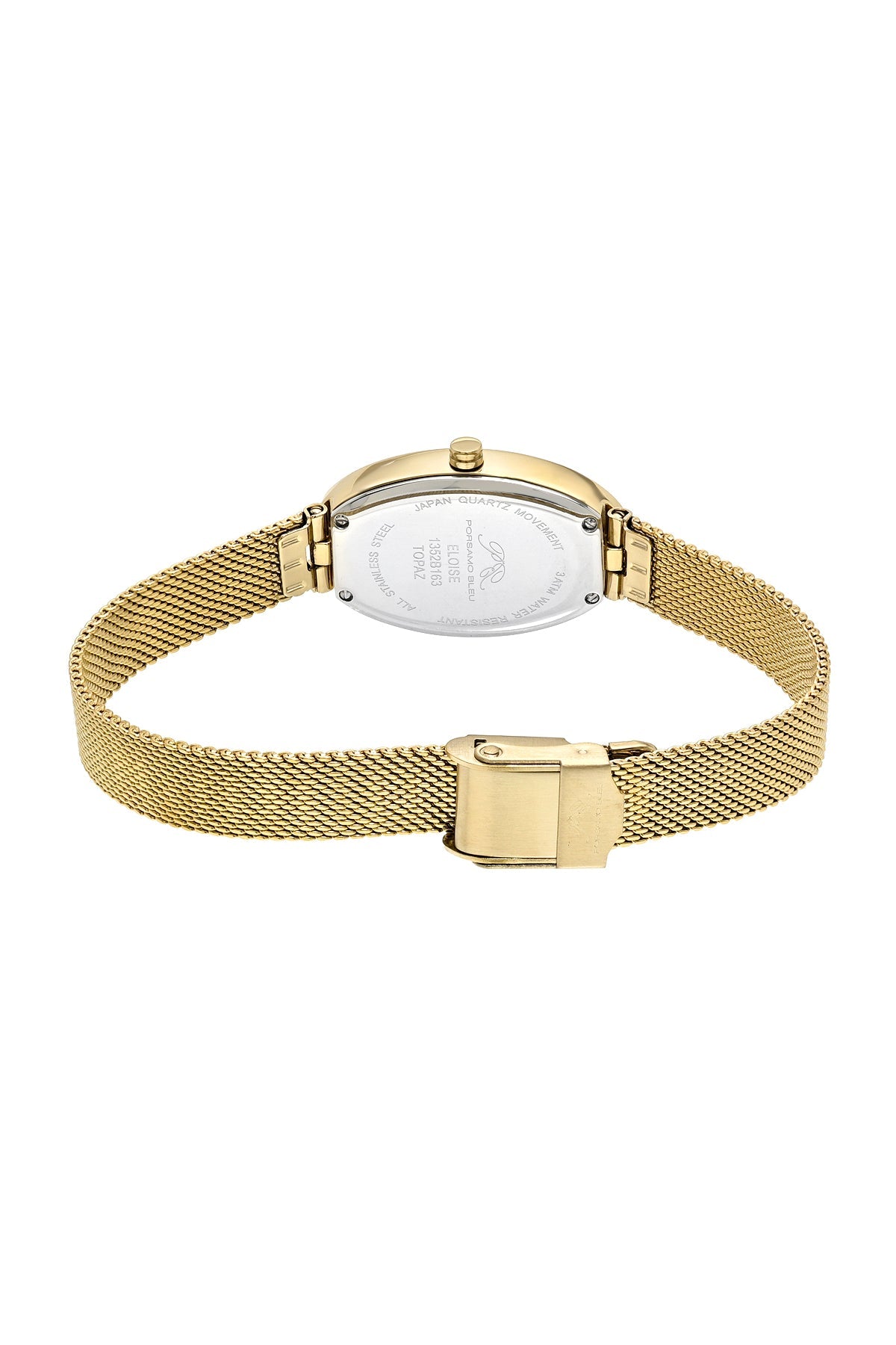 Eloise Oval Topaz Stainless Steel Gold Tone Women's Watch 1352BELS