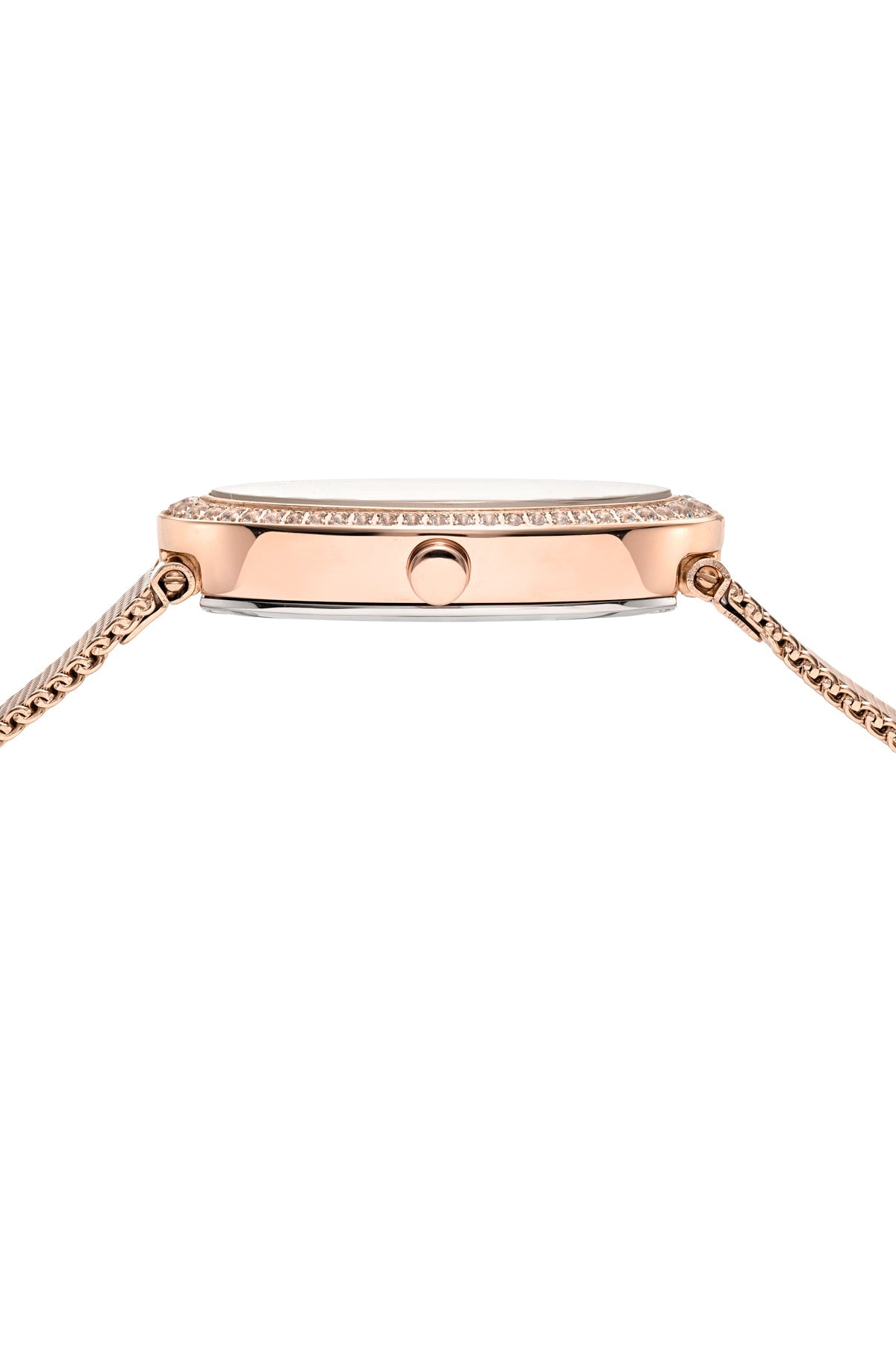 Eloise Oval Topaz Stainless Steel Rose Tone Women's Watch 1352CELS