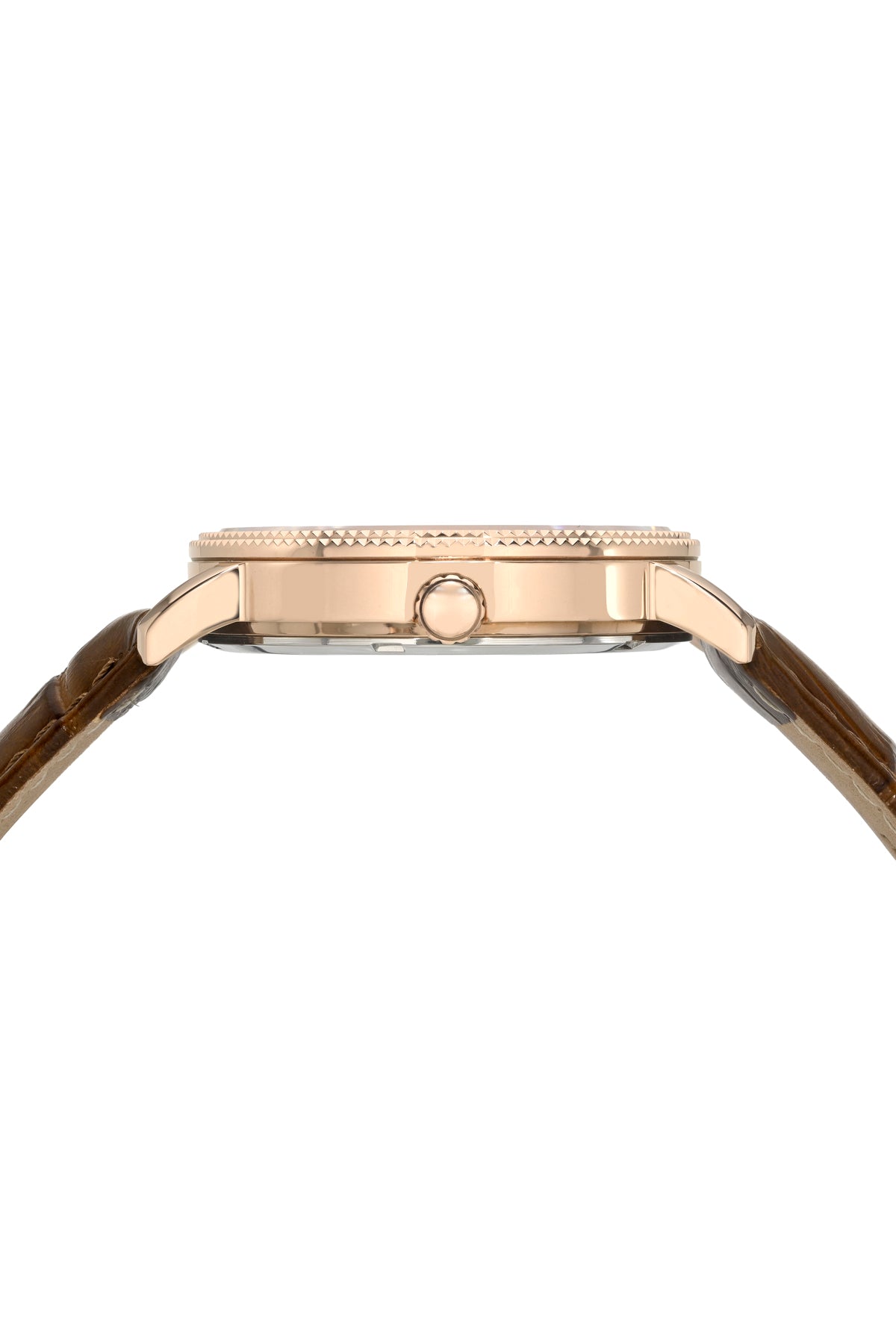 Veritas 2 Genuine Leather Rose Tone and Brown Men's Watch 1362GVEL