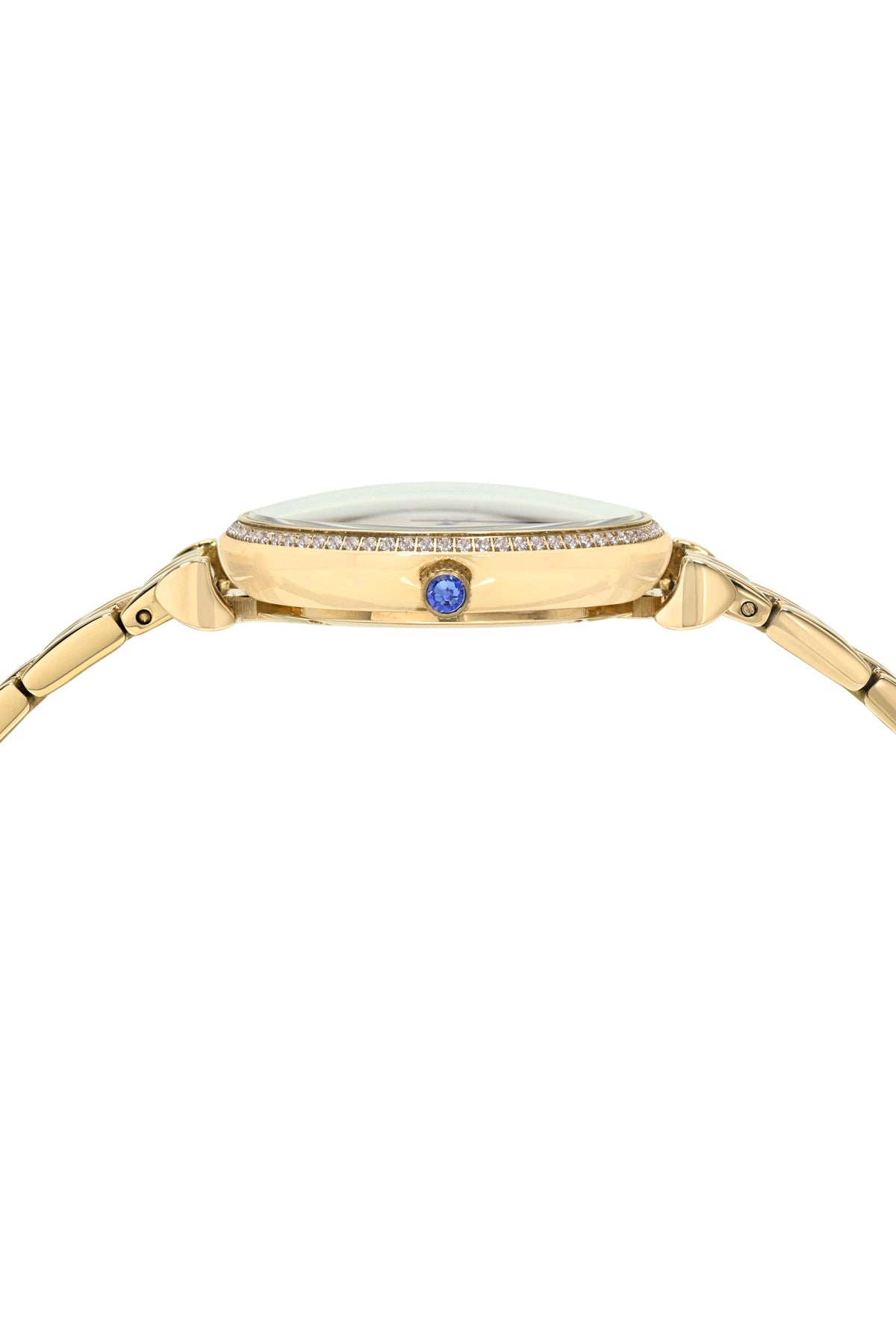 Porsamo Bleu Emma Luxury Womens' Stainless Steel Topaz Watch, Gold Tone, 1411BEMS