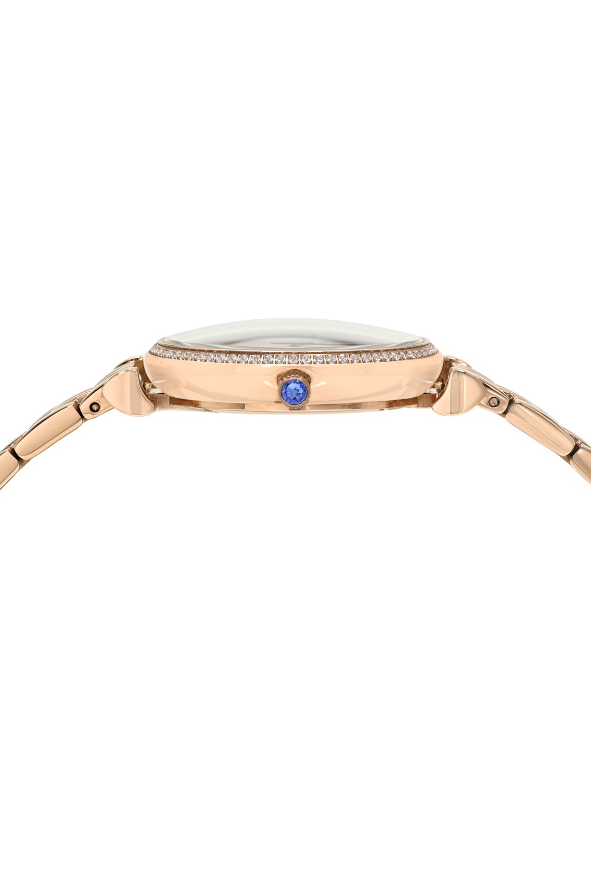 Porsamo Bleu Emma Luxury Womens' Stainless Steel Topaz Watch, Rose Tone, 1411CEMS