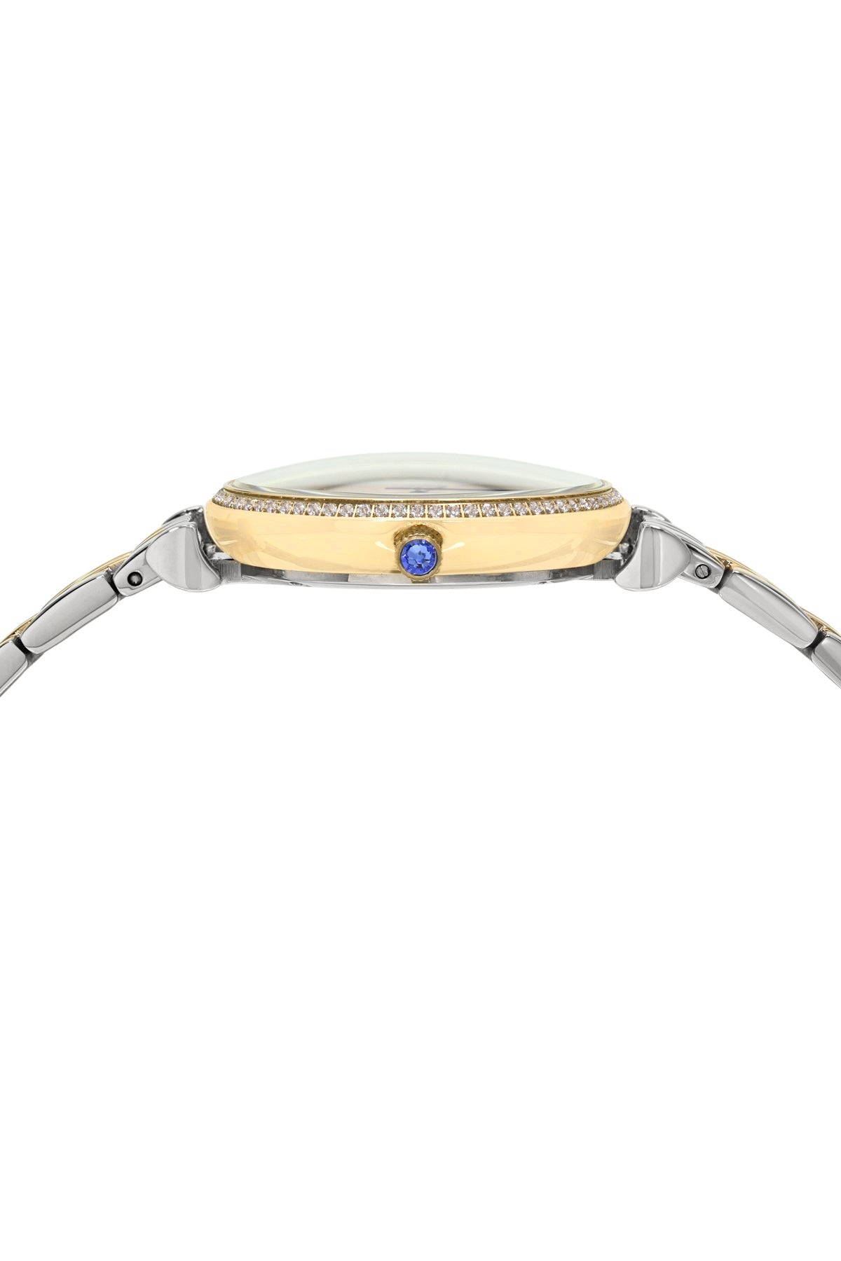 Porsamo Bleu Emma Luxury Womens' Stainless Steel Topaz Watch, Two Tone, 1411DEMS