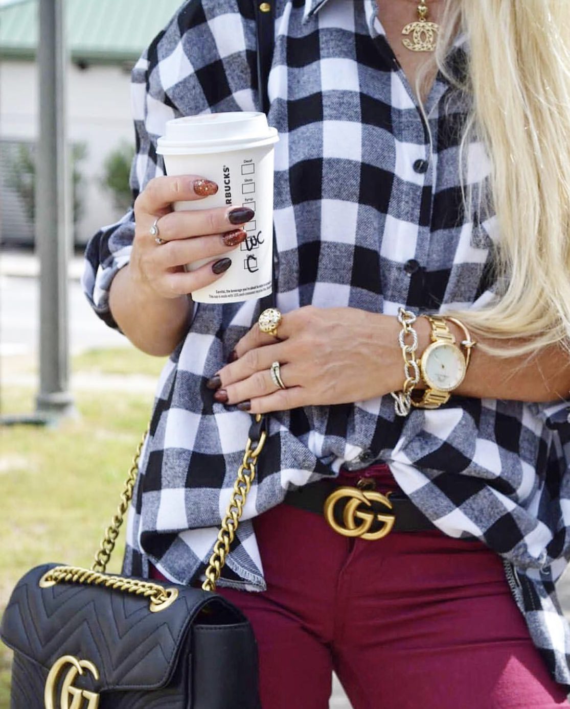 Chantal Stainless Steel Gold Women's Topaz Watch 671BCHS