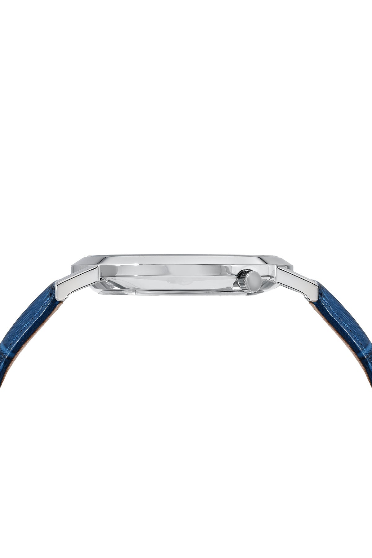 Parker Genuine Leather Silver & Blue Men's Watch 831CPAL