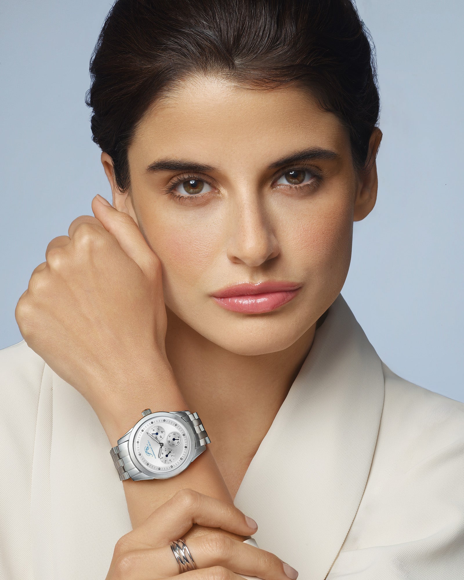 Diana Stainless Steel Silver Women's Diamond Watch 741ADIS