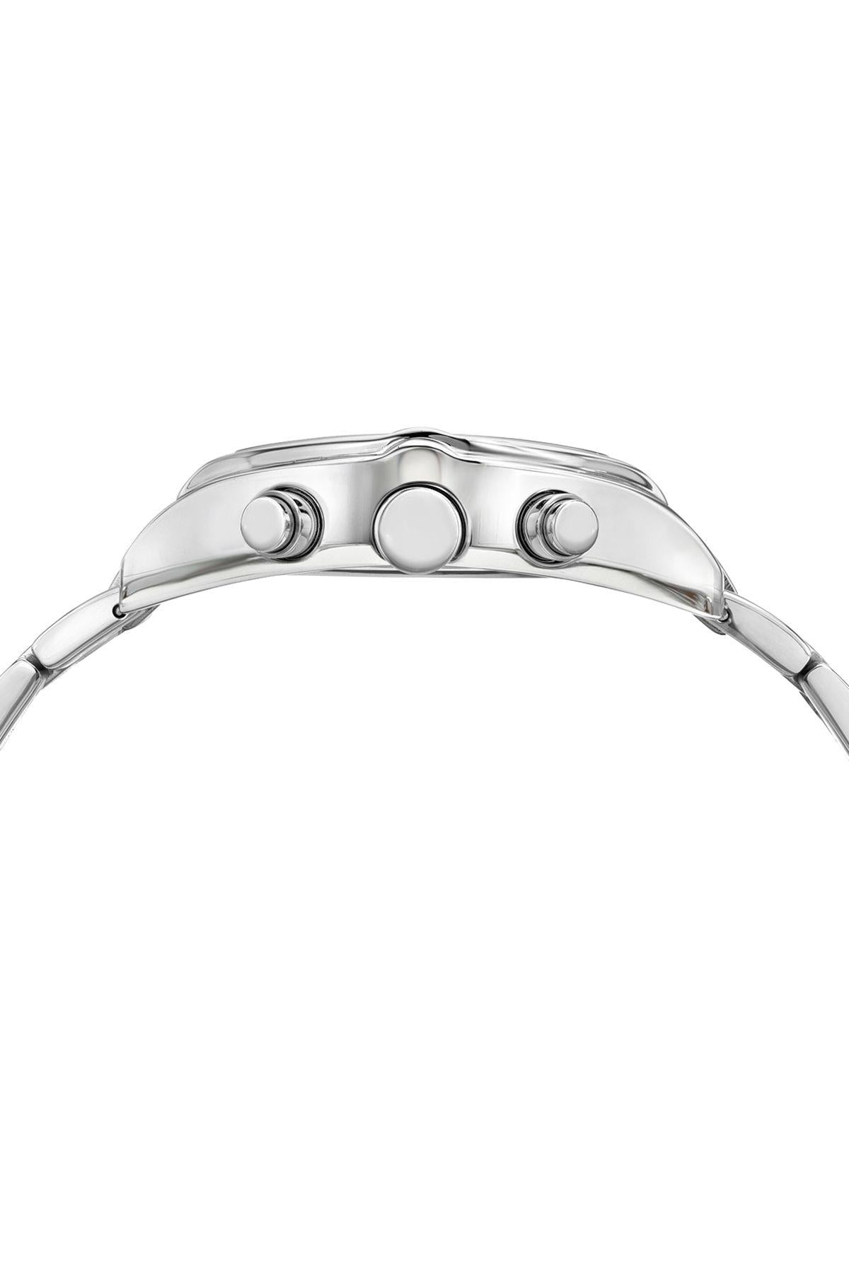 Roman Stainless Steel Silver Tone Men's Watch 1291AROS