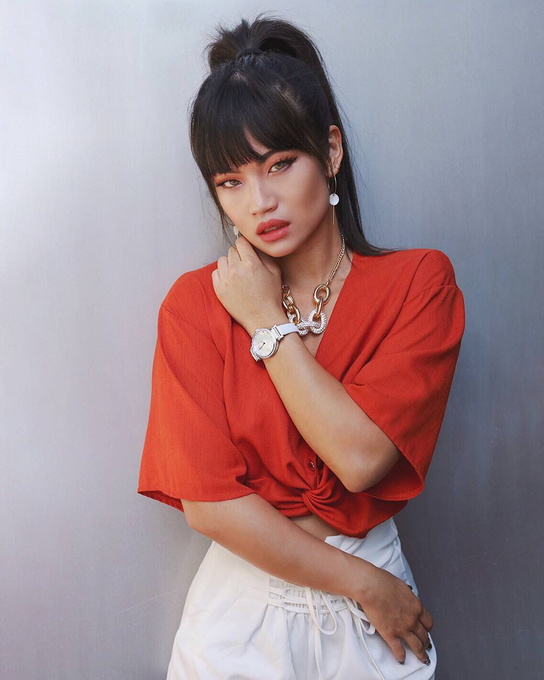 Chantal Satin Covered Genuine Leather White Women's Topaz Watch 673ACHL