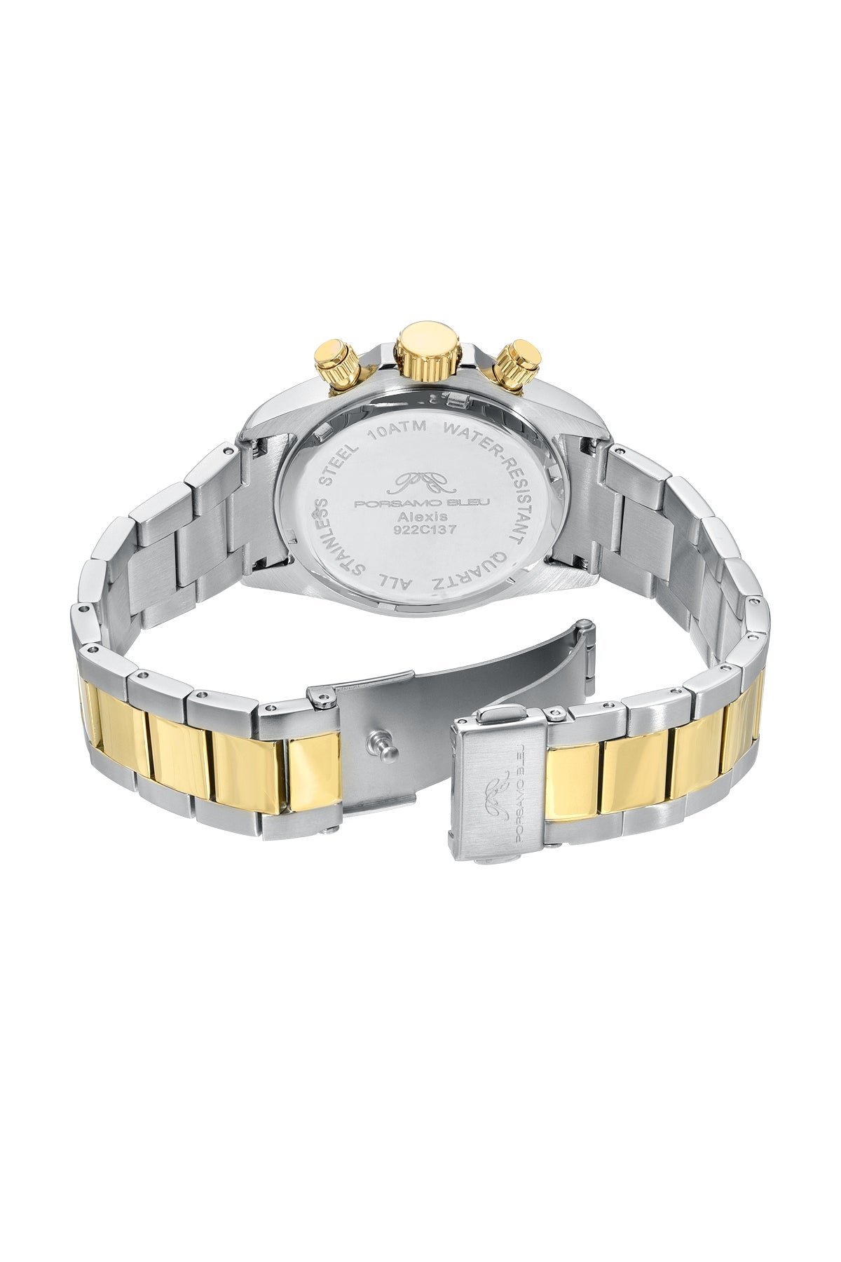 Porsamo Bleu Alexis luxury Women's watch stainless steel, silver, gold, blue, 922CALS