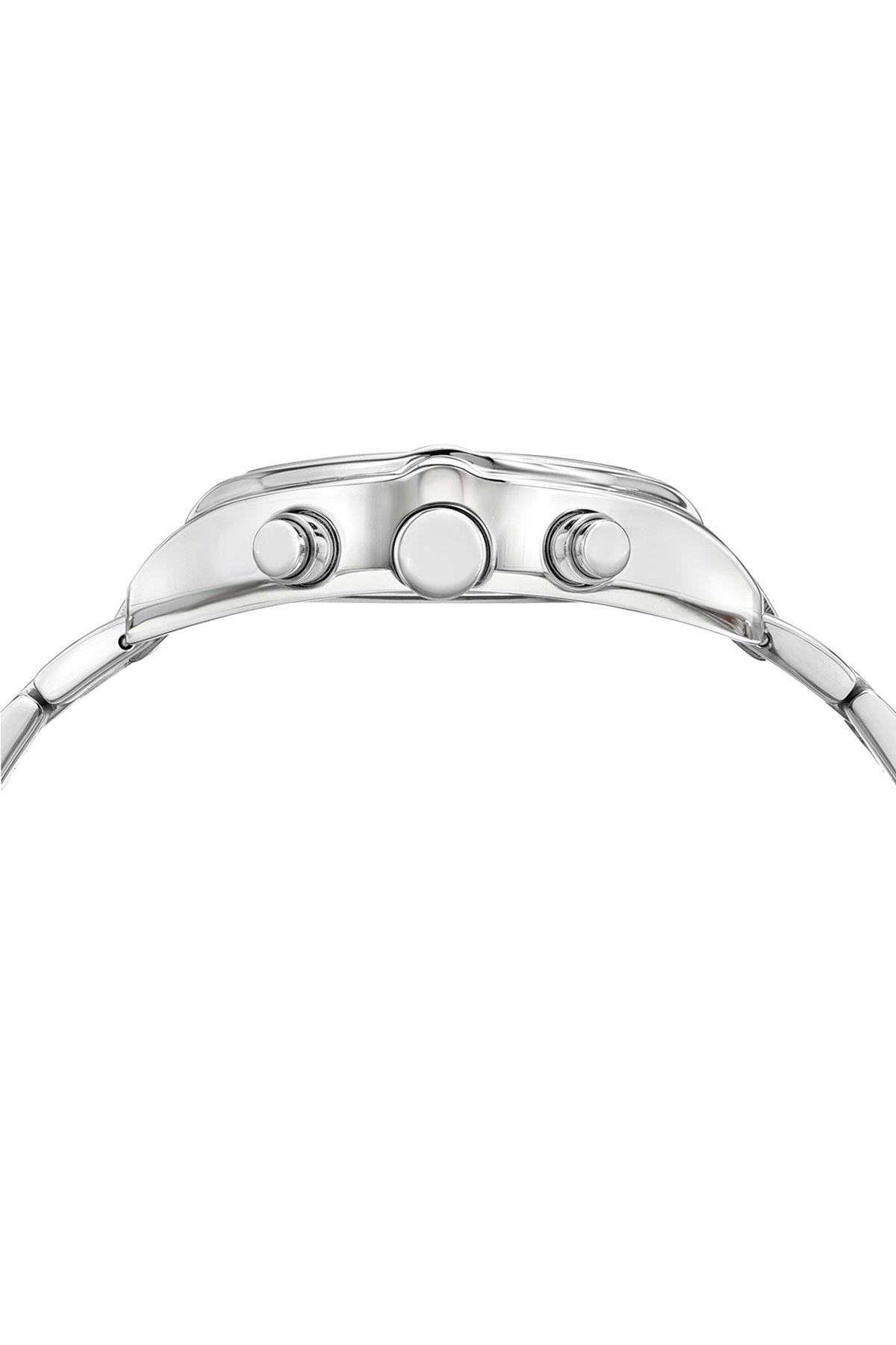 Roman Stainless Steel Silver Tone & Black Men's Watch 1291CROS