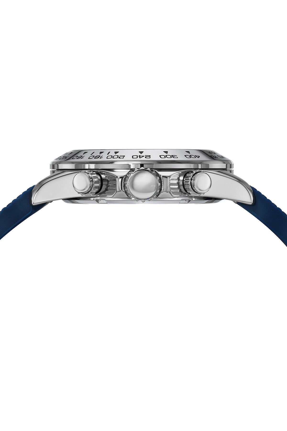 Preston Sport Luxury Multifunction Men's Silicone Watch, Silver And Blue 1034APRR