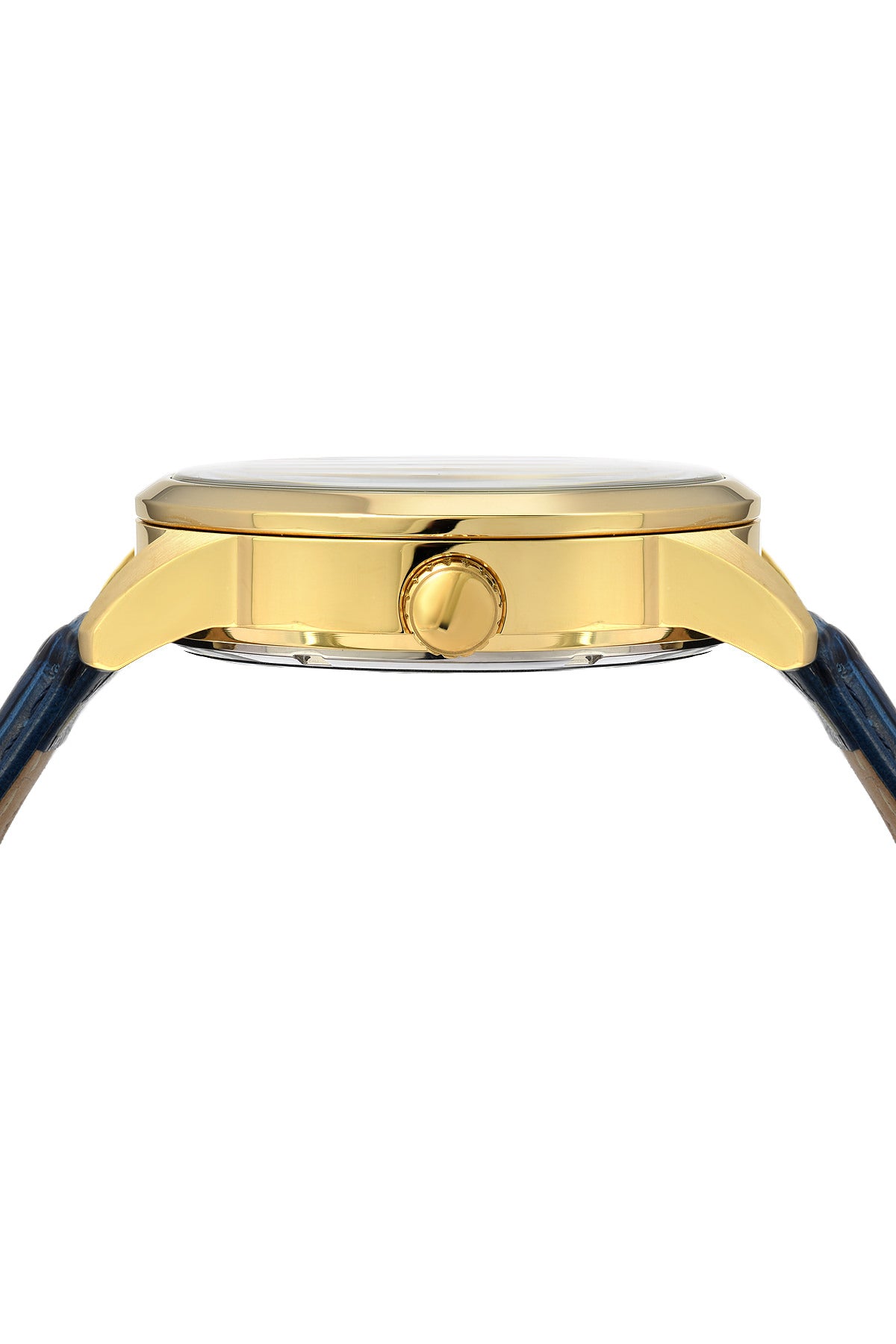 Cassius Genuine Leather Blue & Gold Men's Automatic Watch 802BCAL
