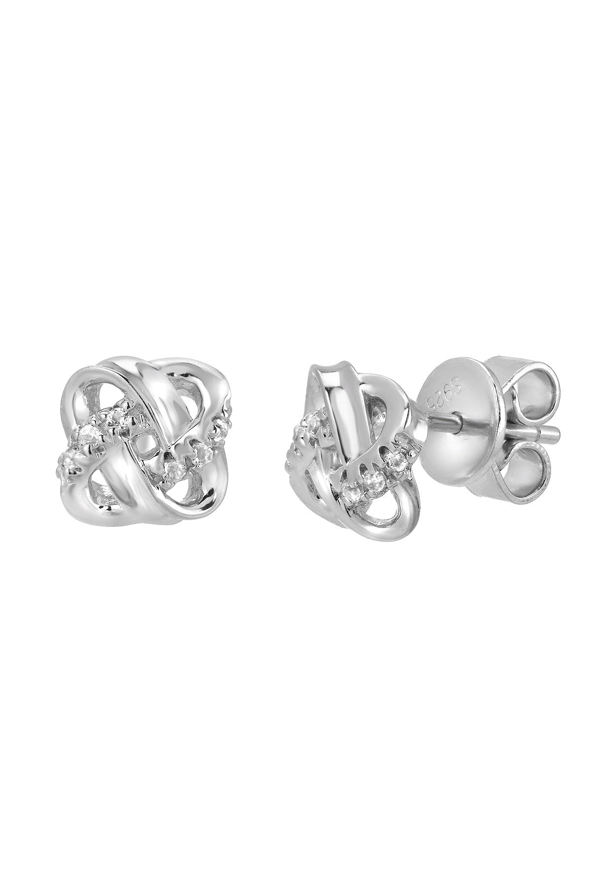 Love Knot Topaz Studs 522ES