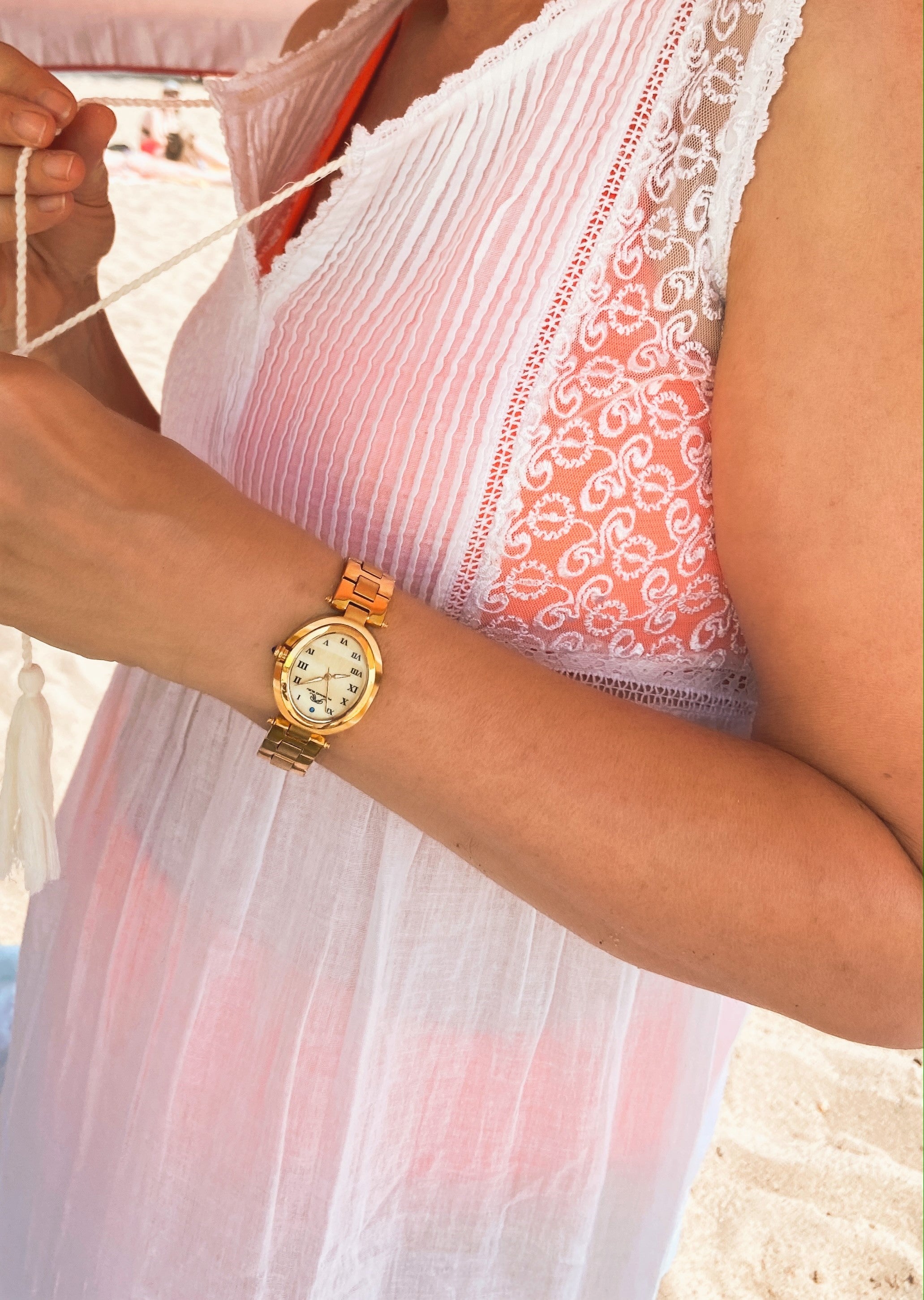 South Sea Oval Stainless Steel Rose Women's watch 105BSSO